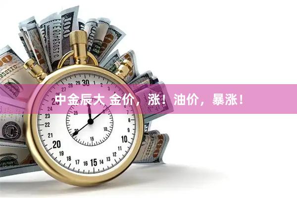 中金辰大 金价，涨！油价，暴涨！